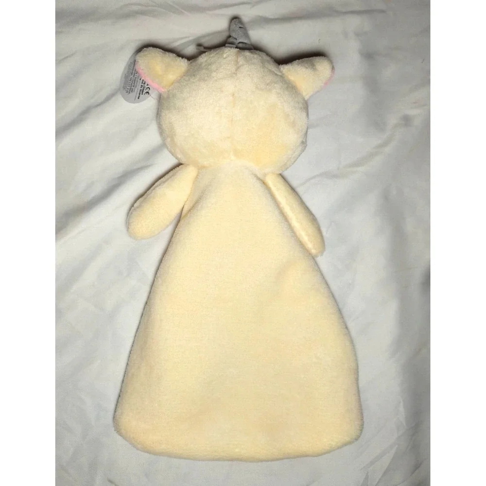 Izzy & Oliver Unicorn Believe Baby Security Blanket Lovey Beige Brown Pink Heart
